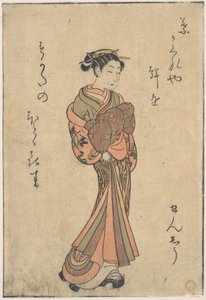 Kurtizánok, a „Seiro Bijin Awase Carver és Shigoro” sorozatból (sic.) alkotó: Suzuki Harunobu