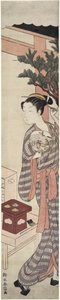 The Tea Stall – Kagiya Osen, 1769 körül alkotó: Suzuki Harunobu