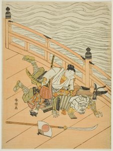 Ushiwakamaru Ötlet d Benkei Fighchin g Sound Kölcsönös segítségnyújtás B ok alkotó: Suzuki Harunobu
