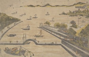Fukagawa, Edo vagy? 1764. , szúnyog. 1764. alkotó: Suzuki Harunobu