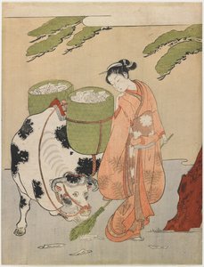 Ökörpásztor vizuális paródiája alkotó: Suzuki Harunobu