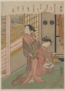 Hullámok holdfényben alkotó: Suzuki Harunobu