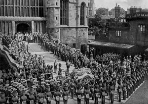 VII. Edward király temetése, Windsor, Berkshire, 1910.