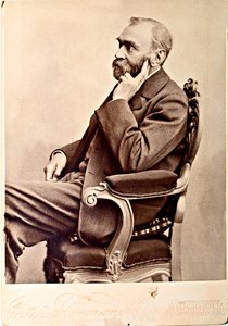 Alfred Nobel (1833-1896), Atelier Florman, Stockholm. Albumin Photo