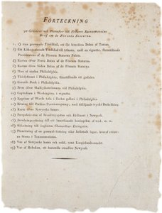 Illusztrációk listája az Egyesült Államok Klinckowstroms Atlasjából, 1824 (nyomtatott) alkotó: Swedish School