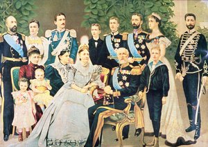 II. Oscar és családja, 1890 körül