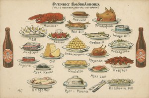 svéd svédasztal (színes litó)