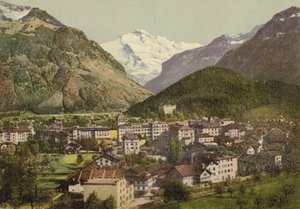 Berni Oberland: Interlaken, teljes kilátás (színes fotó) alkotó: Swiss Photographer