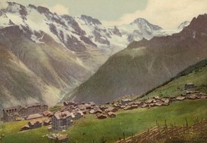 Bernese Oberland: Murren, teljes nézet (színes fotó) alkotó: Swiss Photographer