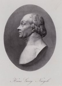 Hans Georg Nageli, Swiss composer and publisher (engraving) alkotó: Swiss School