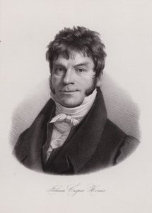 Johann Caspar Horner, svájci fizikus, matematikus és csillagász (metszet)