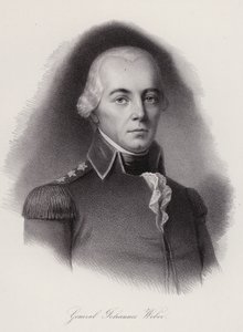 Johann Weber, a frauenfeldi csatában elesett svájci tábornok (metszet) alkotó: Swiss School