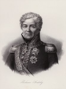 Niklaus Franz von Bachmann, svájci tábornok, aki a napóleoni háborúkban harcolt (metszet) alkotó: Swiss School