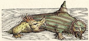 Tengeri lények, illusztráció Conrad Gesner 