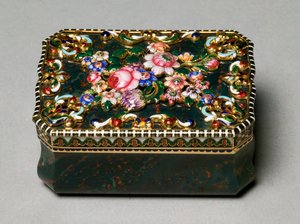 Snuff Box, Jean-Louis Richter által festett miniatűrnek tulajdonított alkotó: Swiss School