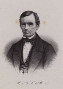 Wilhelm Martin Leberecht de Wette, német születésű svájci teológus és bibliatudós (metszet) alkotó: Swiss School