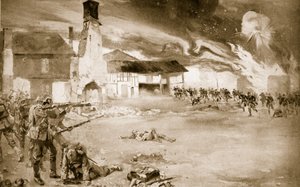 A franciák legyőzték a német birodalmi gárdát egy faluban, amely 1914-1919 között négyszer cserélt gazdát alkotó: Sydney Adamson