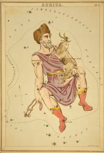 Auriga, Illusztráció az Uránia tükréből alkotó: Sydney Hall