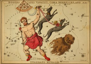 Bootes Canes Venatici, Coma Berenices és Quadrans Muralis, Illusztráció az 