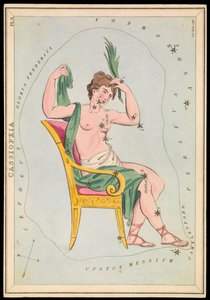 Cassiopeia, 1825 körüli (kártya, papír, szövet ) alkotó: Sydney Hall