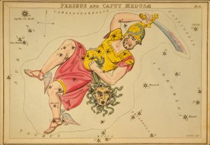 Perseus és Caput Medusa, Illusztráció az "Uránia tükréből"