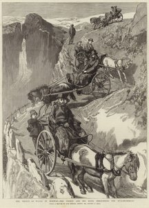 A walesi herceg Norvégiában (metszet)