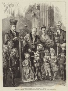 Brobdingnag és Lilliput találkozása alkotó: Sydney Prior Hall