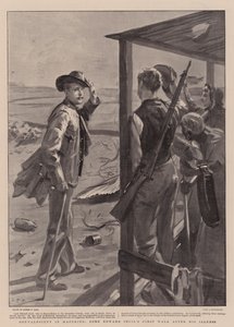Lábadozó Mafekingben, Lord Edward Cecil első sétája betegsége után