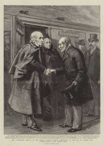 Gladstone úr érkezése az edinburghi Prince