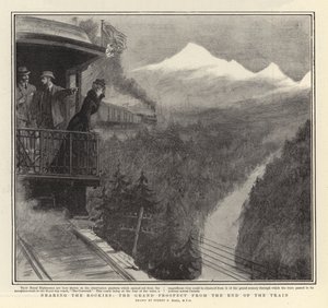 Közel a Sziklás-hegységhez, a Grand Prospect a vonat végétől alkotó: Sydney Prior Hall