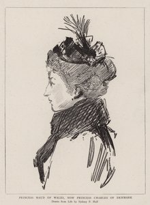 Maud walesi hercegnő, jelenleg Károly dán hercegnő alkotó: Sydney Prior Hall