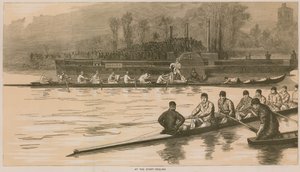 Egy oxfordi és cambridge-i hajóverseny emlékei: a rajtnál - peeling alkotó: Sydney Prior Hall