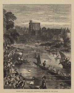 Beszédnap Etonban, a Nyolcasok menete a folyón alkotó: Sydney Prior Hall