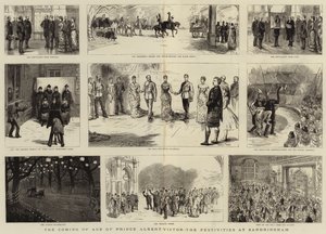 Albert Viktor herceg felnőtté válása, a sandringhami ünnepségek alkotó: Sydney Prior Hall