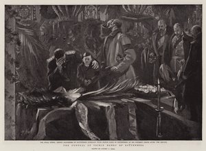 Henrik battenbergi herceg temetése alkotó: Sydney Prior Hall