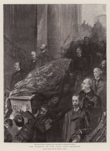A néhai Lord Leighton temetése alkotó: Sydney Prior Hall