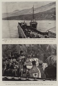 A néhai cár temetése alkotó: Sydney Prior Hall