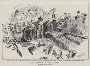 A Parlament megnyitása alkotó: Sydney Prior Hall
