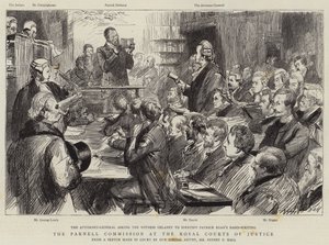 A Parnell Bizottság a Királyi Bíróságon alkotó: Sydney Prior Hall