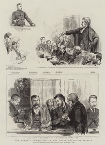 A Parnell Bizottság a Királyi Bíróságon alkotó: Sydney Prior Hall