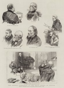 A Parnell-bizottság a Royal Courts of Justice-ban alkotó: Sydney Prior Hall