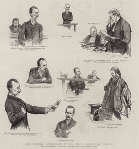 A Parnell Bizottság a Királyi Bíróságon alkotó: Sydney Prior Hall