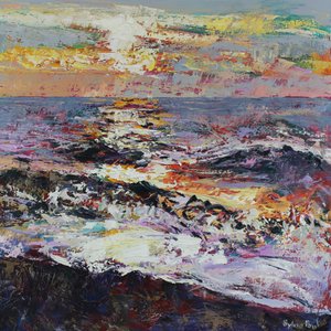 Breaking Dawn, 2021 (olaj, vászon) alkotó: Sylvia Paul