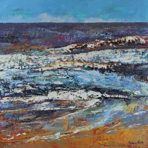 Habos part, 2021 (olaj, vászon) alkotó: Sylvia Paul