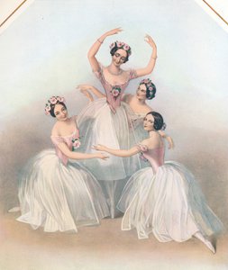 „Az ünnepelt Pas De Quatre: Jules Perrot szerzője”, 1850 alkotó: TH Maguire