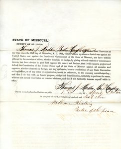 Thomas J. Madden hűség esküje Missouri államból, St. Louis megyéből alkotó: T.J. Madden