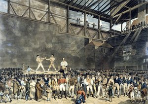 Az ötös udvar belseje, Charles Turner metszete alkotó: T. (after) Blake