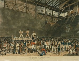 Az ötös udvar belseje, Charles Turner metszete alkotó: T. (after) Blake