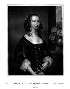 Lady Anne Clifford, Dorset, Pembroke és Montgomery grófnője, 1825.
