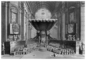 A szentek szentté avatása a római Szent Péter-templomban.